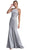 Embellished Jewel Sheath Prom Dress