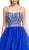 Jeweled Semi-Sweetheart A-line Evening Dress