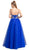 Jeweled Semi-Sweetheart A-line Evening Dress