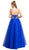Jeweled Semi-Sweetheart A-line Evening Dress