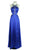 Embellished Halter Cutout A-line Evening Dress