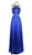 Embellished Halter Cutout A-line Evening Dress