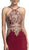 Embellished Halter Neck Sheath Prom Dress