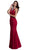 Embellished Illusion Halter Prom Fitted Dress