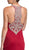 Embellished Illusion Halter Prom Fitted Dress