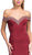 Rhinestone Accented Prom Sheath Dress