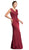 Embroided V-neck Sheath Prom Dress