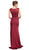 Embroided V-neck Sheath Prom Dress