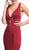 Embellished Deep V-neck Trumpet Dress