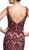 Beaded V-neck Fitted Prom Dress