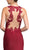 Bedazzled Jewel Neck Sheath Prom Dress