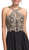 Bejeweled Halter Neck Prom A-line Dress