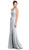 Rhinestone Accented Sheath Prom Dress