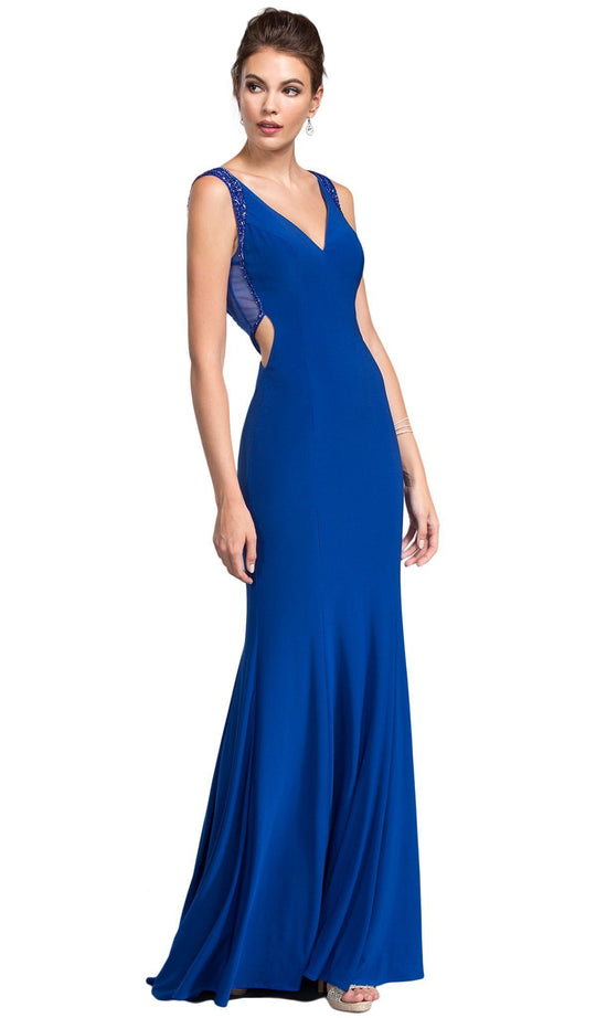 Elegant V-neck Sheath Prom Dress