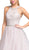Jeweled Lace Halter Prom Ballgown