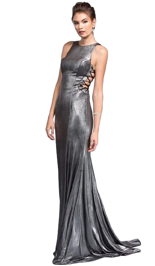 Chic Jewel Neck Sheath Prom Dress