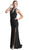 Embellished Jewel Cutout Sheath Prom Dress