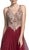 Jeweled V-neckline A-line Prom Dress