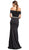 Embellished Off-Shoulder Fitted Prom Dress