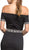 Embellished Off-Shoulder Fitted Prom Dress