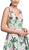 Floral Print Deep V-neck A-line Prom Dress