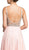 Embellished Plunging V-neck A-line Prom Dress