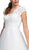 Embellished Lace V-neck A-line Prom Dress