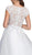 Embellished Lace V-neck A-line Prom Dress