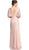 Lace Wide V-neck Mother of Bride Dress
