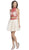 Two Piece Halter A-line Homecoming Dress