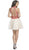 Two Piece Halter A-line Homecoming Dress