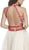 Two Piece Halter A-line Homecoming Dress
