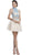 Two Piece Halter A-line Homecoming Dress