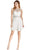 Bejeweled Ruched A-line Homecoming Dress