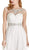 Bejeweled Ruched A-line Homecoming Dress
