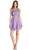 Bejeweled Ruched A-line Homecoming Dress