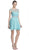 Bejeweled Ruched A-line Homecoming Dress