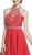 Embellished Sheer Halter A-line Homecoming Dress