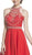 Embellished Sheer Halter A-line Homecoming Dress