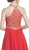 Embellished Sheer Halter A-line Homecoming Dress