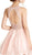 Bedazzled Illusion Halter Aline Homecoming Dress