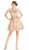 Bedazzled Illusion Halter Aline Homecoming Dress