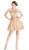 Bedazzled Illusion Halter Aline Homecoming Dress