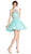 Bedazzled Illusion Halter Aline Homecoming Dress