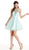 Dazzling Illusion Halter A-line Homecoming Dress