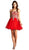 Strapless Embroidered A-line Homecoming Dress
