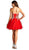 Strapless Embroidered A-line Homecoming Dress