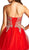 Strapless Embroidered A-line Homecoming Dress
