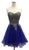 Strapless Embroidered A-line Homecoming Dress