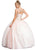 Embellished Illusion Bateau Evening Ballgown